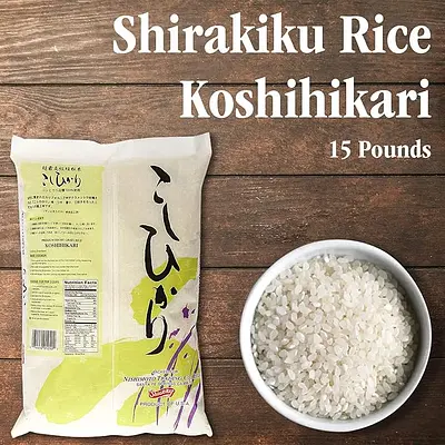 Shirakiku Rice Koshihikari 15lb - Image 3