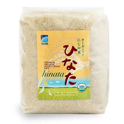 Nijiya Organic Rice Hinata White 12Lb