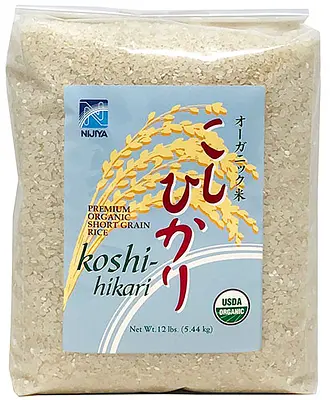 Nijiya Organic Rice Koshihikari White 12lb