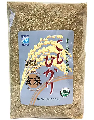 Nijiya Organic Rice Koshihikari Brown 5LB